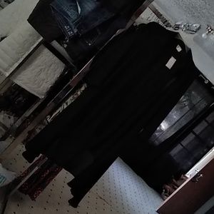 Long sheer black top